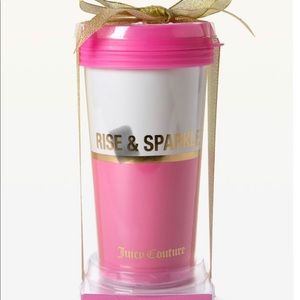 Juicy couture drinking cup & portable metal straws
